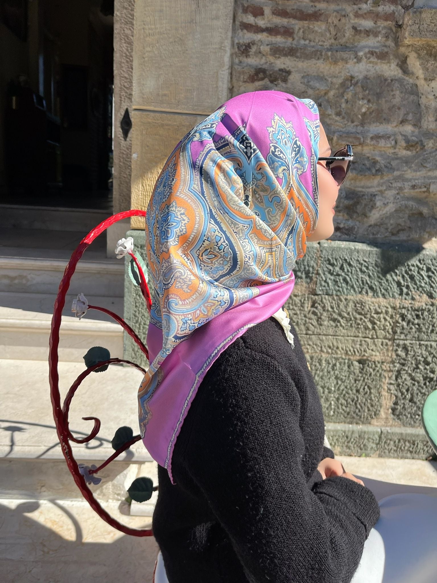 Twill İpek Eşarp Talya