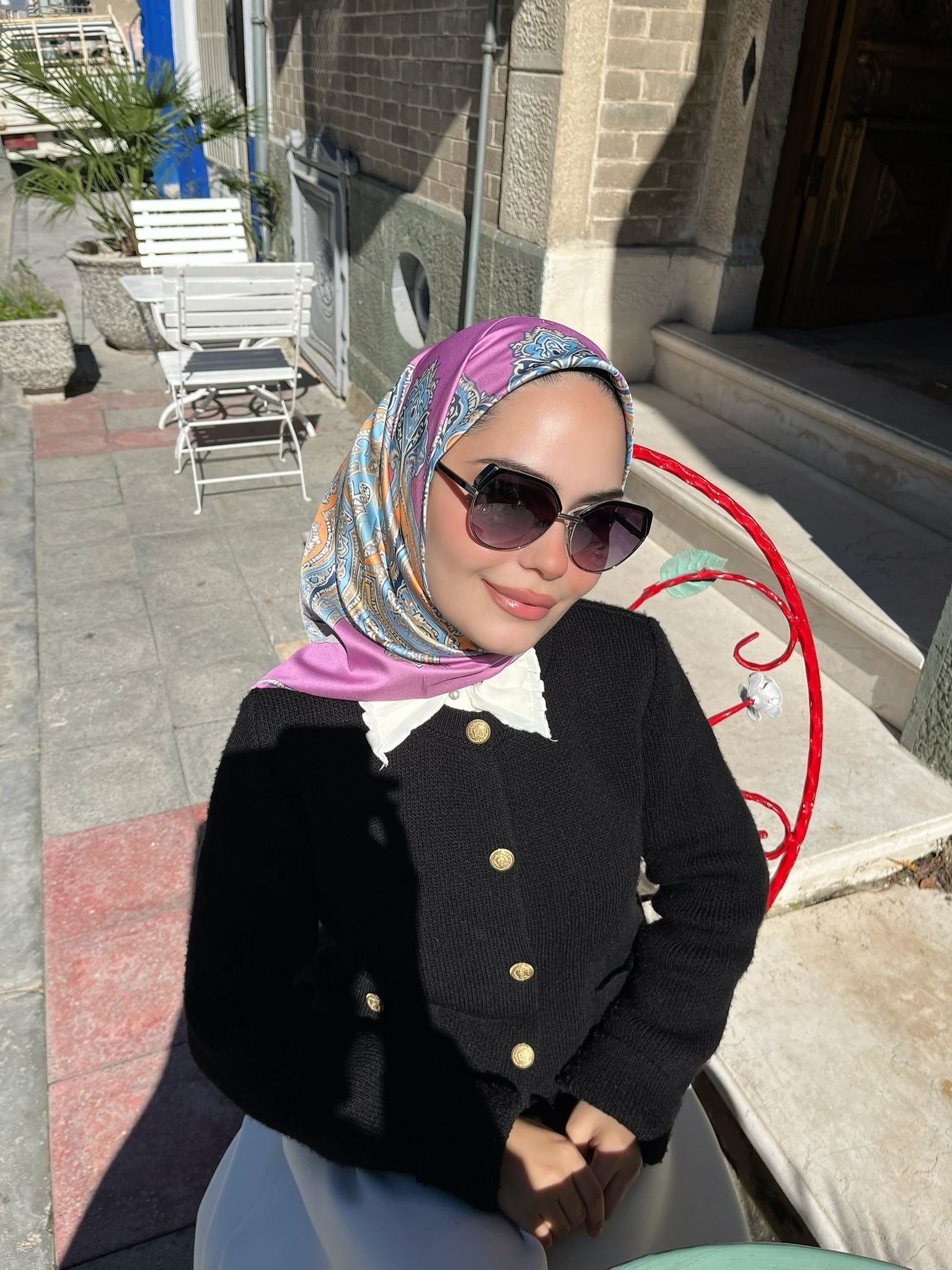 Twill İpek Eşarp Talya