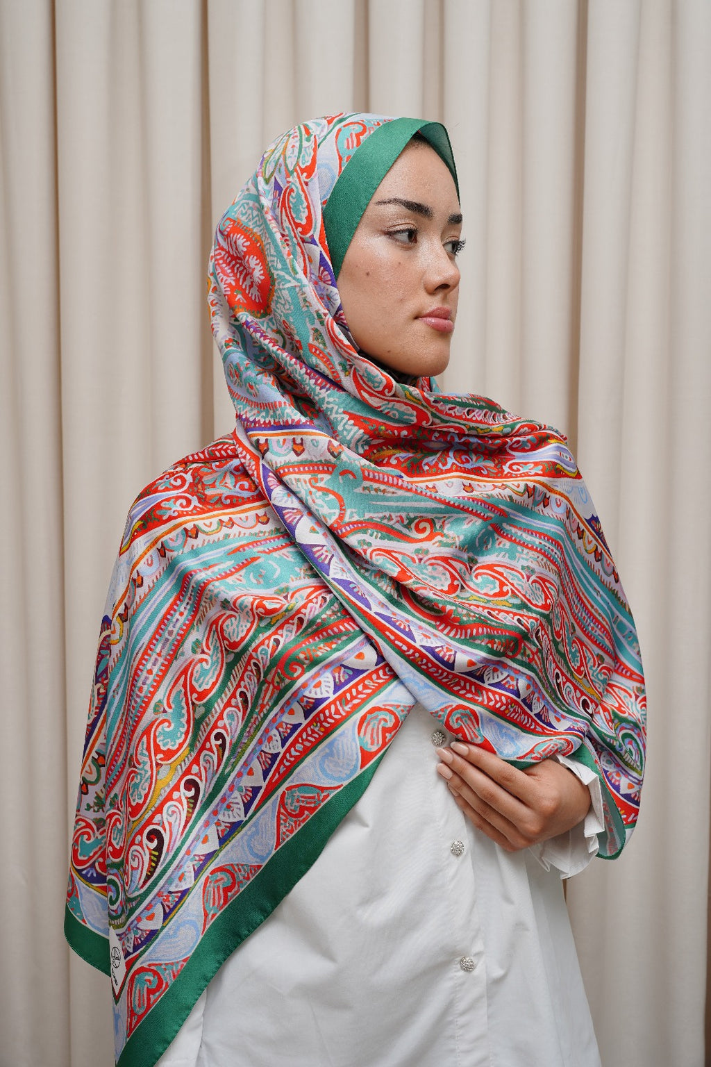 Elanor Twill Şal Safira